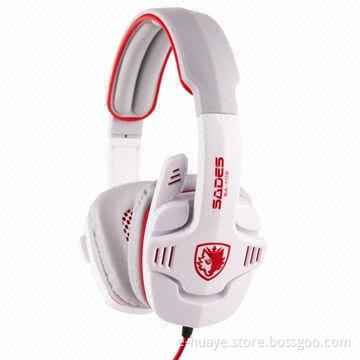 PC Headset with 40mm Hi-Fi Driver, 30mW Input Power, 20 to 20,000Hz Frequency Range